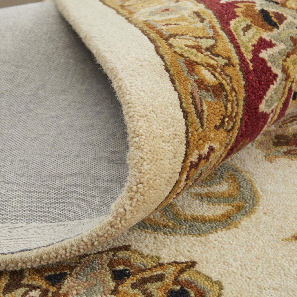 Feizy Rugs Wagner Ivory and Red 5&#39; x 8&#39; Area Rug, , large