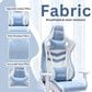 Techni Sport Pastel Gaming Chair in Blue and White, , large