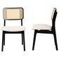 Baxton Studio Dannon Side Chair in Black and Light Brown (Set of 2), , large