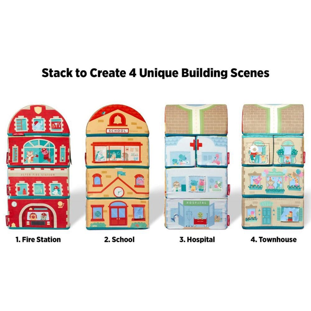 Radio Flyer Tumble Town Foam Building Blocks in Multicolor, , large