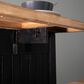 Southern Enterprises Berinsly 3-Piece Expandable Freestanding Kitchen Island Set in Black and Natural, , large