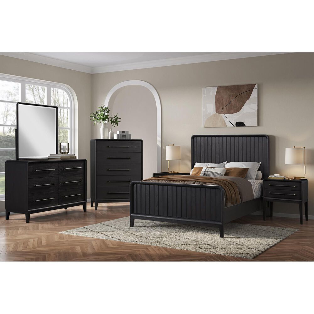 Sterling Timber Elure 5-Drawer Chest with Bar Pulls in Peppercorn, , large
