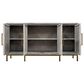 Woodland & Co Tetra 4-Door Console Cabinet in Moon, , large