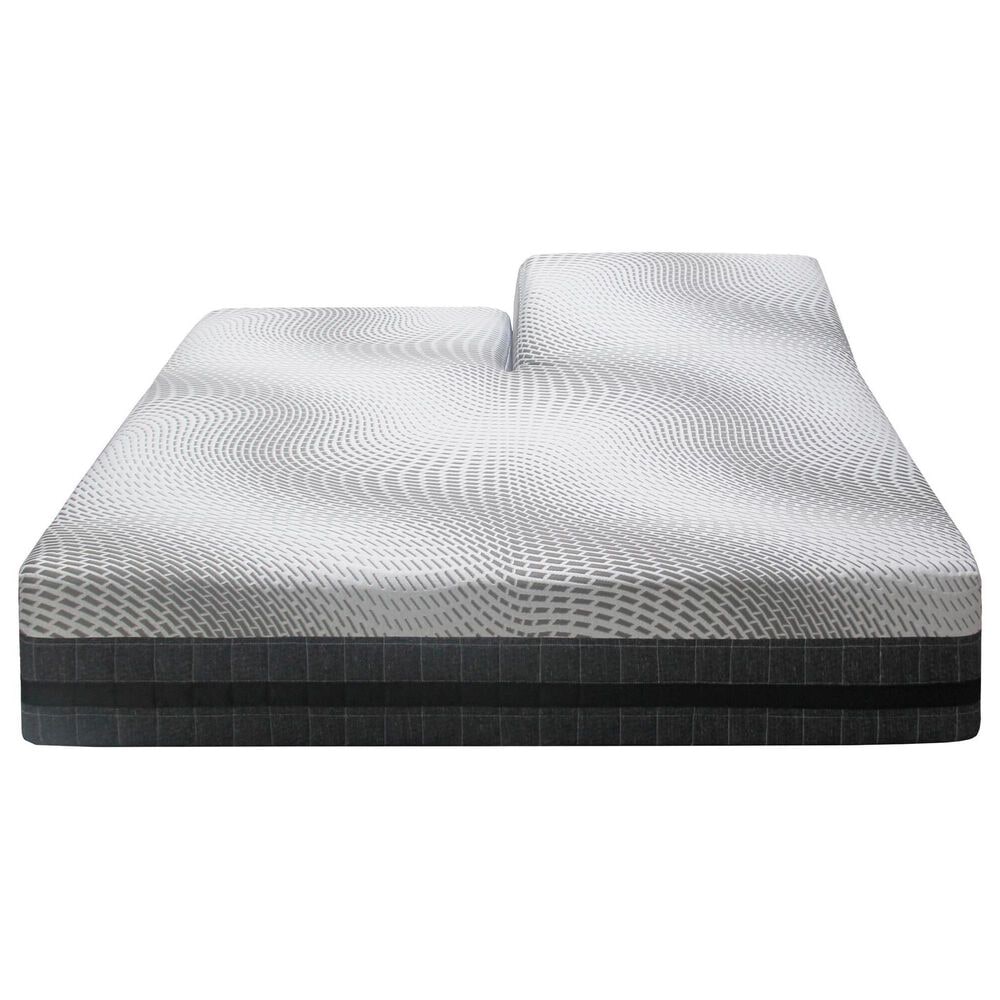 Sleeptronic Majestic Hybrid Plush Flex Head King Mattress with Glideaway Flex Head Adjustable Base, , large