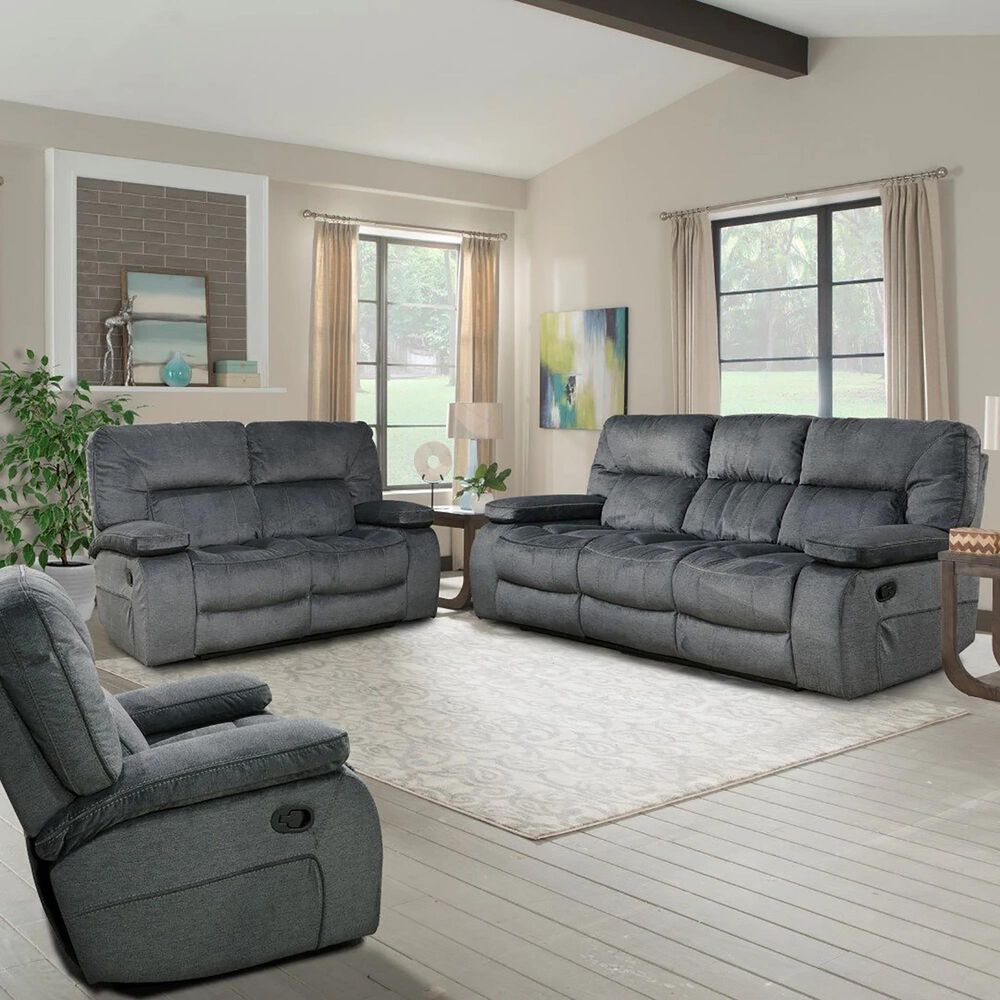 Simeon Collection Chapman Manual Triple Reclining Sofa in Polo, , large
