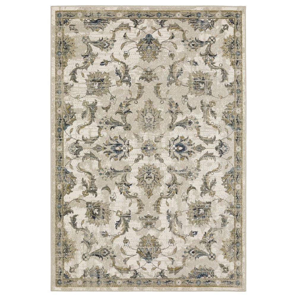Oriental Weavers Venice Salerno 5"3" x 7"3" Beige and Gold Area Rug, , large