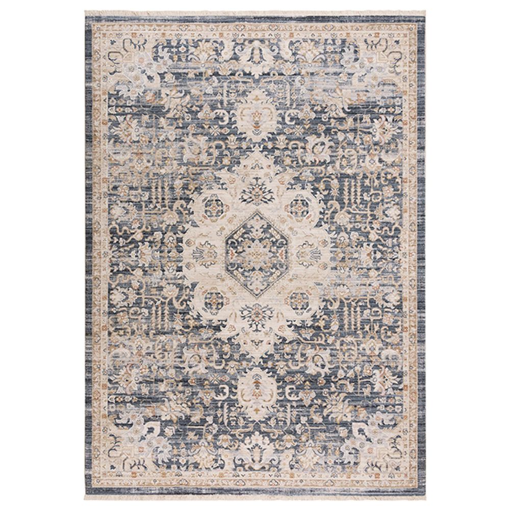 RIZZY Iconic 3"11" x 5"6" Blue Area Rug, , large