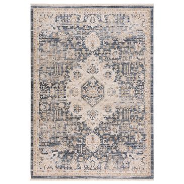 RIZZY Iconic 3"11" x 5"6" Blue Area Rug, , large
