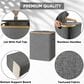 HOMLUX 36 Gallon Laundry Hamper with Lid in Grey, , large