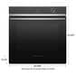 Fisher & Paykel 24 Single Electric Wall Oven with 23-Function and Convection in Black and Stainless Steel, , large