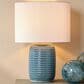Jamie Young Garron Ceramic Table Lamp in Blue, , large