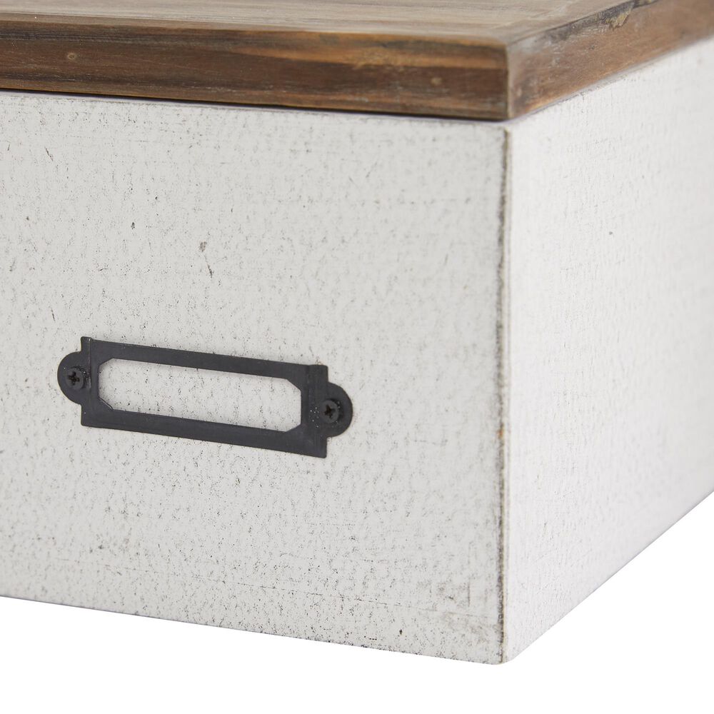 Maple and Jade Box in Natural Brown and White &#40;Set of 2&#41;, , large