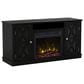 Fabio Flames 48" TV Stand with Electric Fireplace in Black, , large
