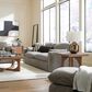 Ashley Dramatic Stationary Sofa in Granite, , large