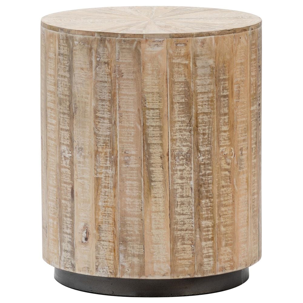 Crestview Collection Bengal Manor End Table in Whitewash, , large