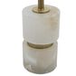 A&B Home Ipori Buffet Lamp in White and Brass, , large