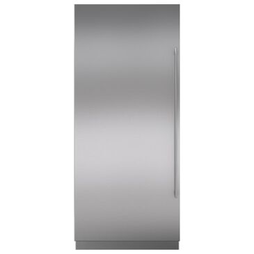 Sub Zero Integrated 36" Column Door Panel with Tubular Handle Right Hinge in Stainless Steel, , large