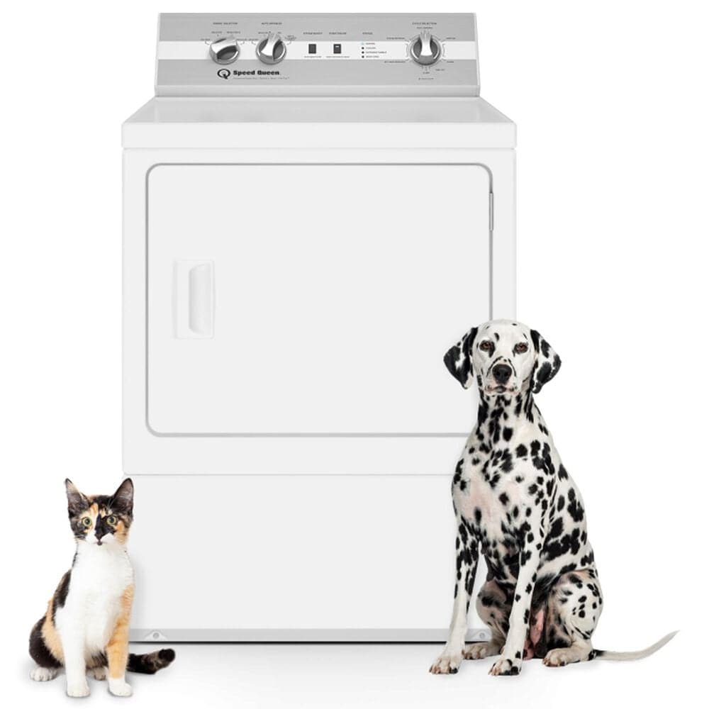 Speed Queen 7 Cu. Ft. Front Load Gas Dryer in White, , large