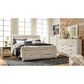 Ashley Bellaby King Storage Bed in Whitewash, , large