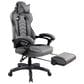 Rta Products Llc Fully Reclining Executive Office Chair with Footrest in Black and Grey, , large