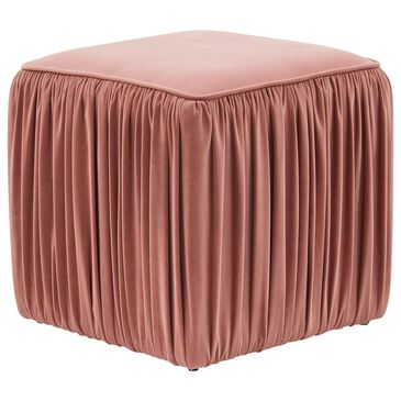 Tov Furniture Morgan Ottoman in Mauve Velvet, , large