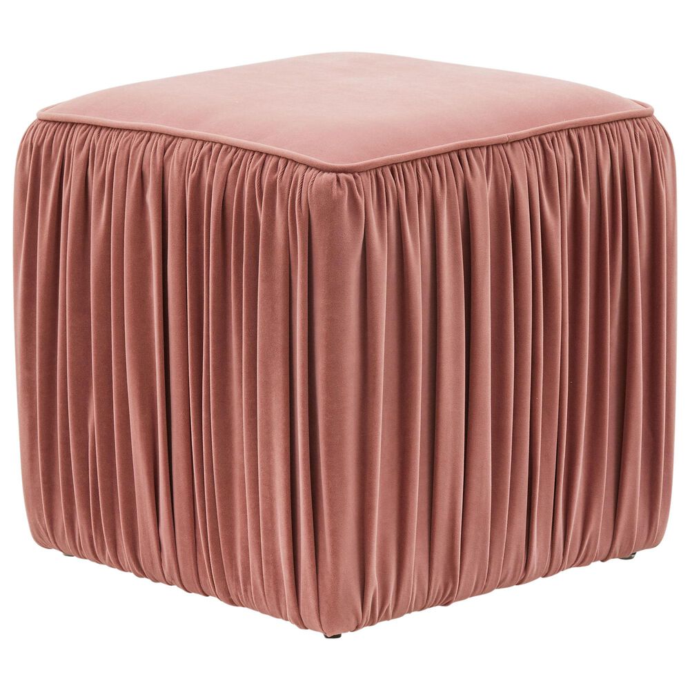 Tov Furniture Morgan Ottoman in Mauve Velvet, , large
