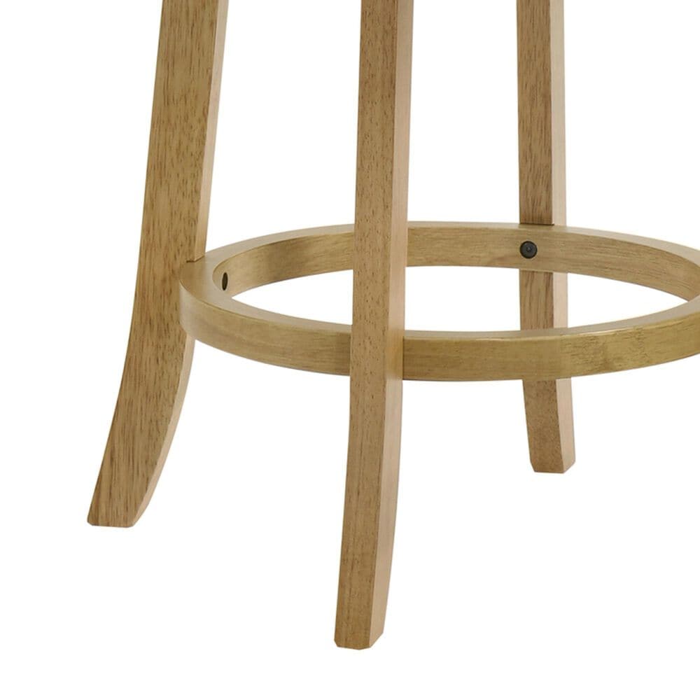Armen Living Melindra Swivel Counter Height Stool in Putty Brown, , large