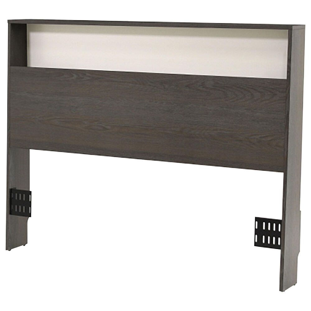 Sauder Hudson Court Full/Queen Headboard in Charcoal Ash, , large