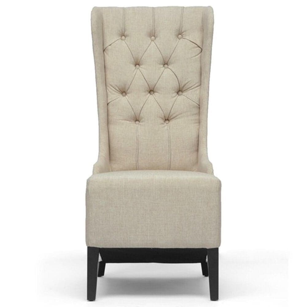 Baxton Studio Vincent Accent Chair in Beige, , large