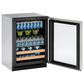 U-Line 4.9 Cu. Ft. Glass Door with Lock Beverage Center in Stainless Steel, , large