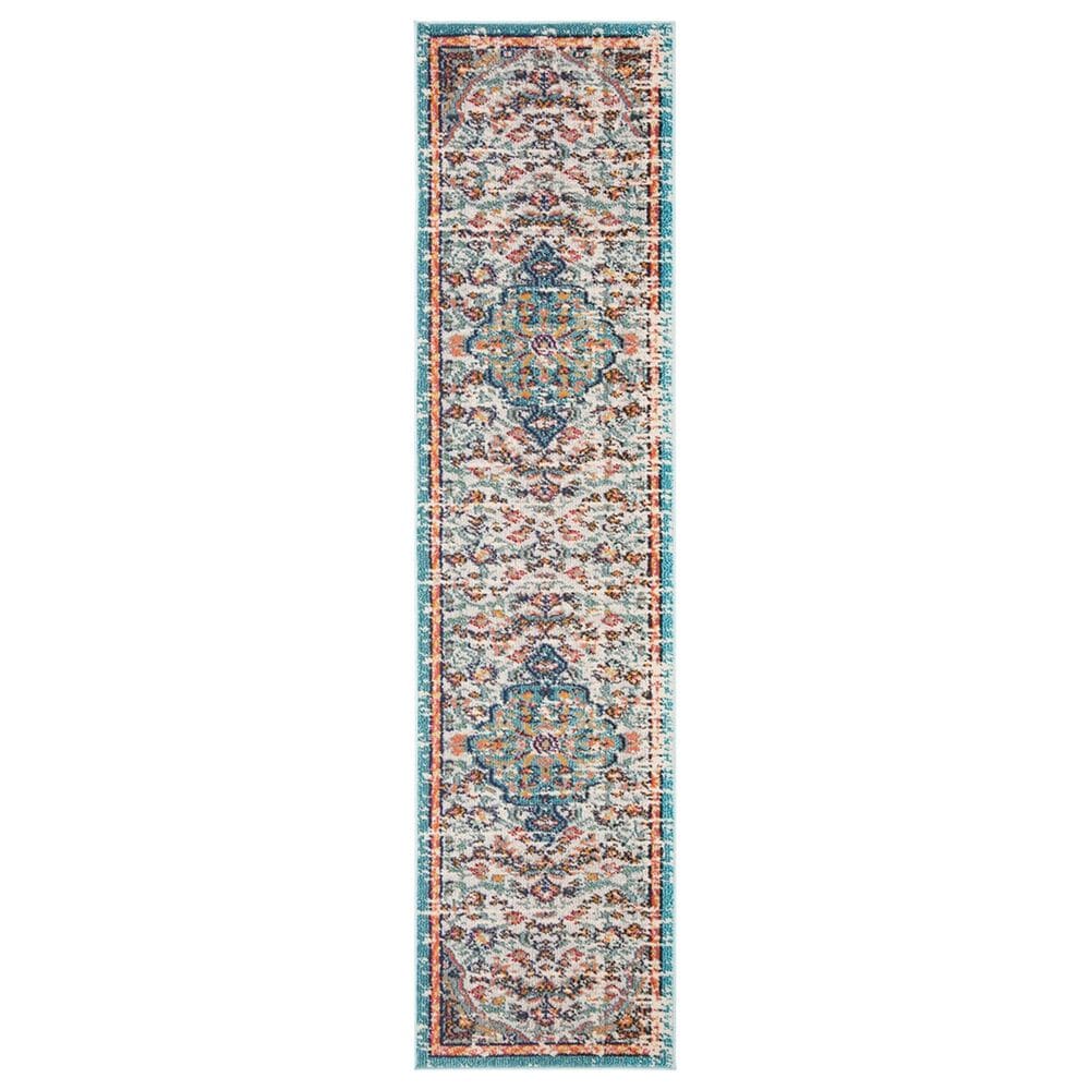 Safavieh Madison MAD447F 2"2" x 12" Grey and Light Blue Runner, , large