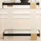 Uttermost Bendena Side Table in Satin Black and Brass, , large