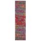 Safavieh Monaco MNC261R 2"2" x 8" Fuchsia and Blue Runner, , large