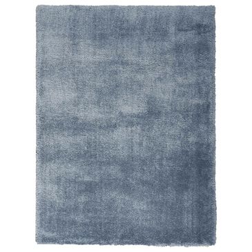 Nourison Dreamy Shag Solid 4" x 6" Light Blue Area Rug, , large