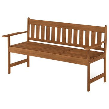 Noviland Patio Occasional Bench in Teak Oil, , large