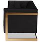 Baxton Studio Ambra Stationary Sofa in Black Velvet, , large