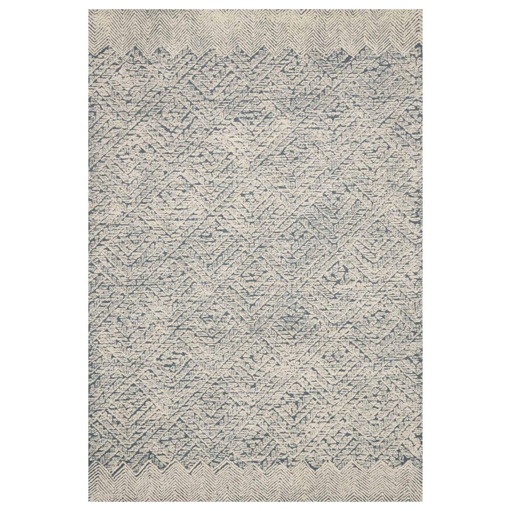 ED Ellen DeGeneres Crafted by Loloi Kopa 11'6" x 15' Blue and Ivory Area Rug, , large