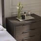 Furniture Worldwide Modern 5-Piece King Panel Bedroom Set in Sable with Outlets and USB Ports, , large