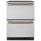 Cafe Undercounter Refrigeration Handle Kit in Brushed Bronze, , large
