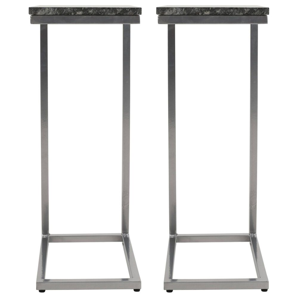 Jofran Aurora C-Table in Nero Black &#40;Set of 2&#41;, , large