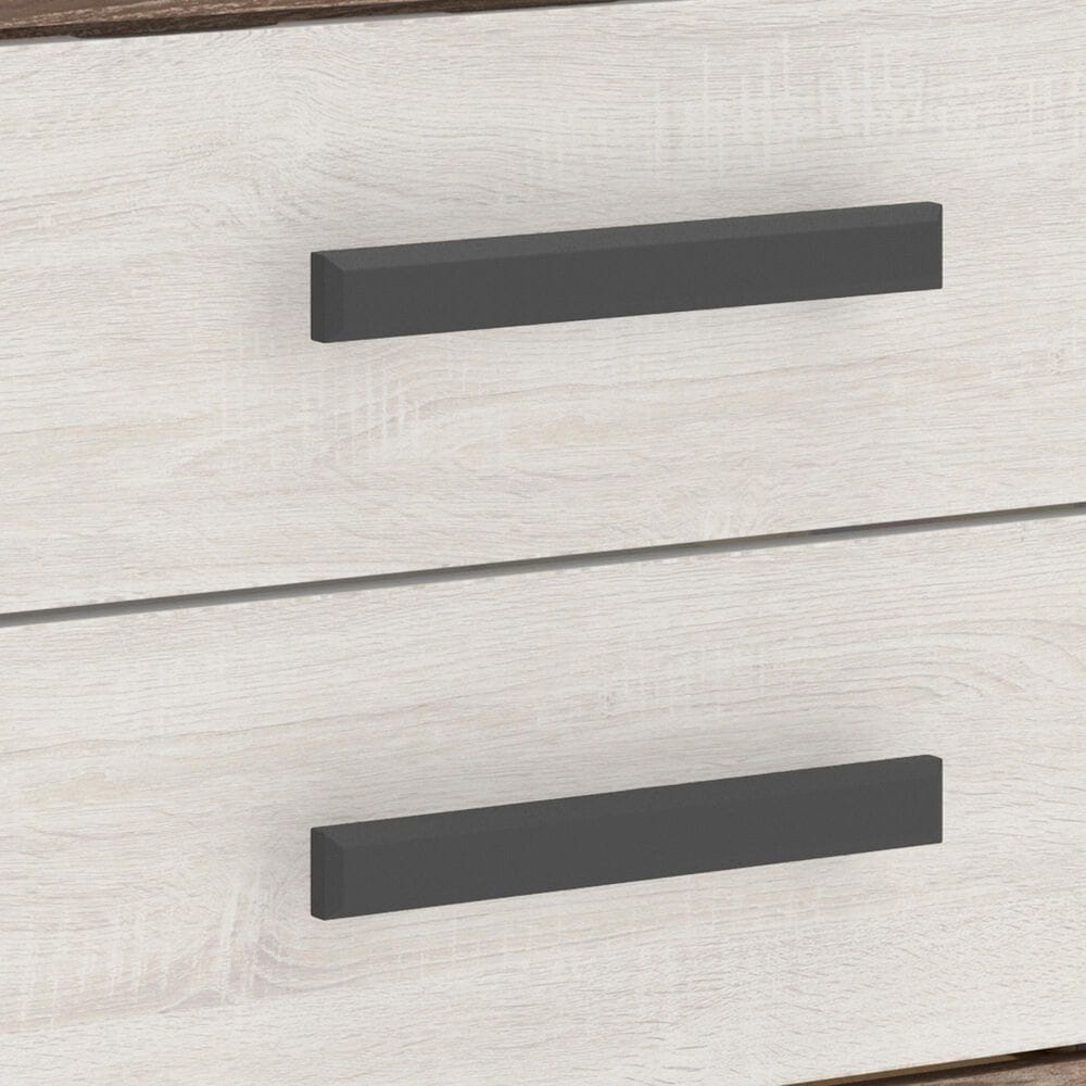 Ashley Sharnari 2-Drawer Nightstand in Warm Gray, Brown and Antique White, , large