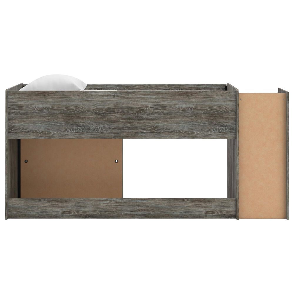 Ashley Frandern Twin Loft  Bed with Bookcase Storage in Gray, , large