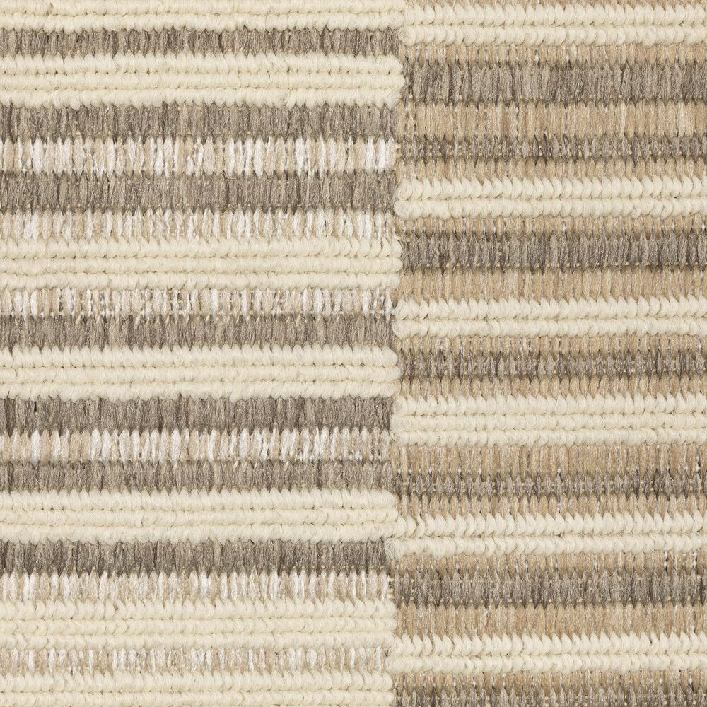ROW by Oriental Weavers Zarina ZAR10 Beige and Ivory 6'7" x 9'2" Indoor/Outdoor Area Rug, , large