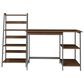 Signature Design by Ashley Soho Home Office Desk and Shelf in Dark Brown, , large
