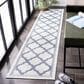 Safavieh Bermuda 2" x 8" Ivory and Charcoal Indoor/Outdoor Area Performance Rug, , large