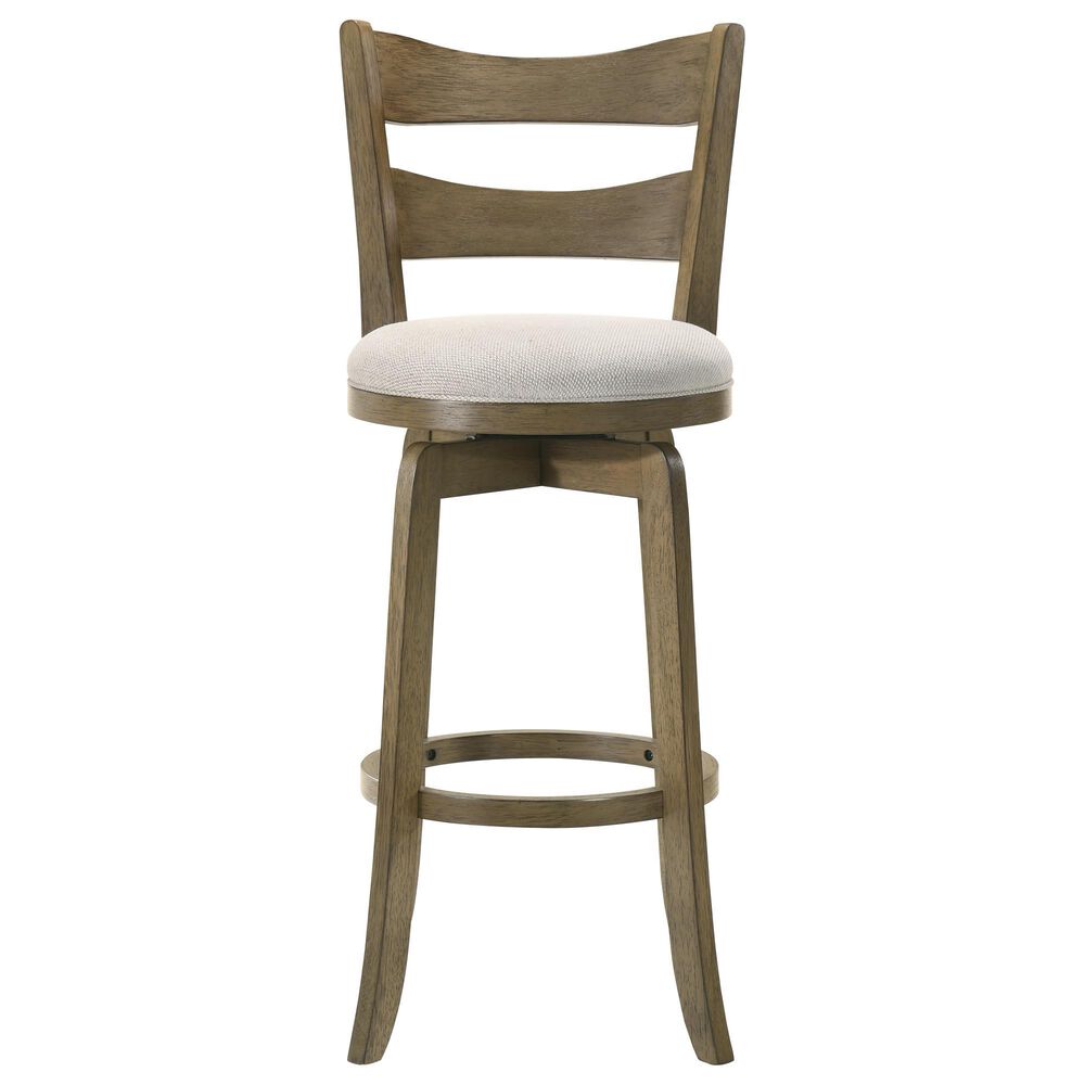 Armen Living Blair 26" Swivel Counter Height Stool in Putty Brown, , large