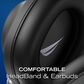 Nautica Nautica Nayman H130 Bluetooth Stereo Headphones in Navy, , large
