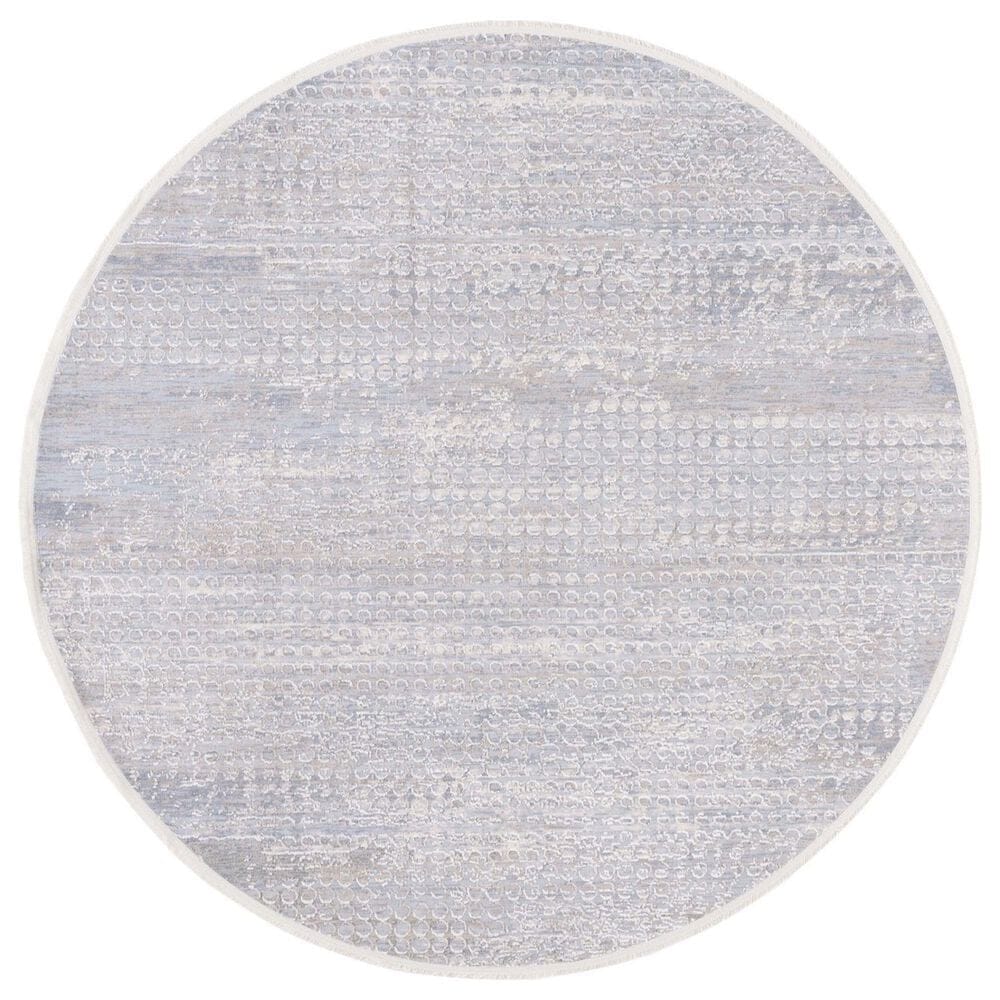 Safavieh Marmara MRM300F 6"7" Round Grey, Beige and Blue Area Rug, , large