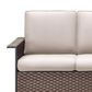 Sunwell Garden 32"H 3-Seater Outdoor Sofa with Ergonomic Design and Beige Cushions in Brown, , large