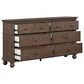 Riva Ridge Oxford 5 Piece King Sleigh Storage Bedroom Set in Cocoa with AC Outlets and USB Ports, , large